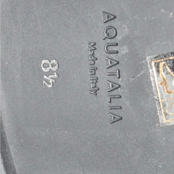 Aquatalia Lauriston weatherproof bootie LUGGED MOTO SUEDE BLACK 8.5 (P5) - Picture 9 of 9